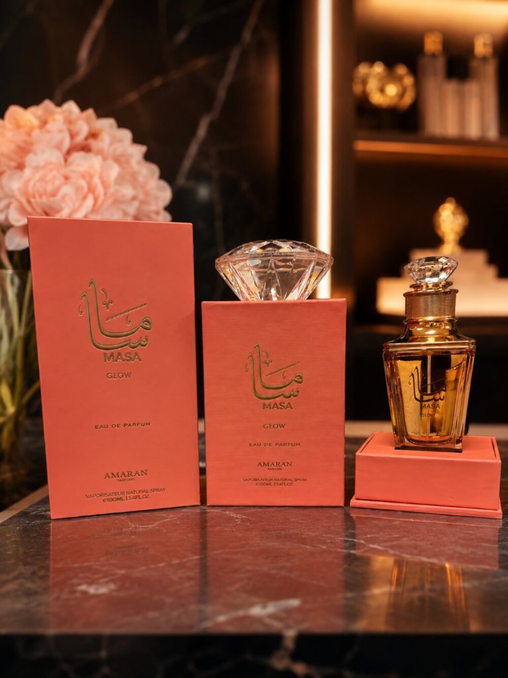 MASA GLOW Eau De parfum For Woman 100ML By AMARAN - Picture 2 of 3